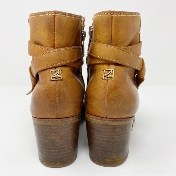 Sperry Top Sider Chelton Leather Ankle Boots Brown 7 - Picture 5 of 9